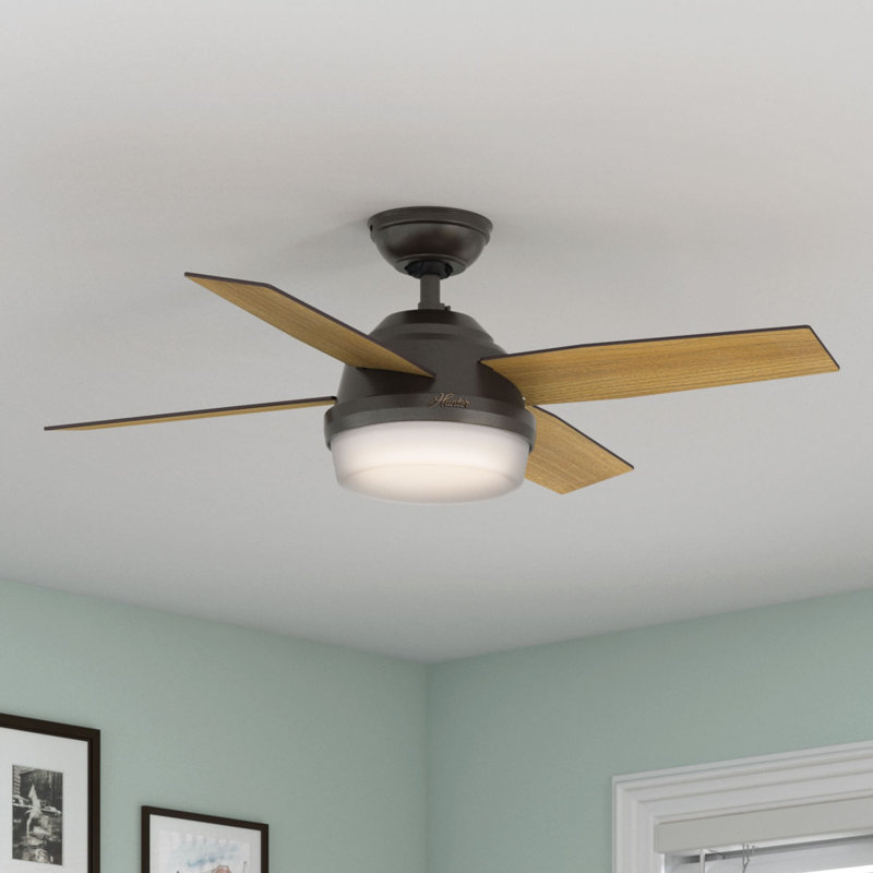 Hunter Fan 44" Dempsey 4 Blade LED Standard Ceiling Fan with Remote